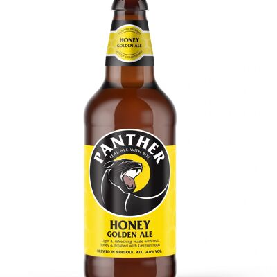 Honey Panther Golden Ale Bier – 500 ml Flasche x 12