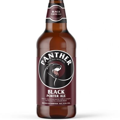 Bière Black Panther Porter Ale – Bouteille de 500 ml x 12