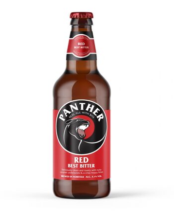 Red Panther Best Bitter Beer - Bouteilles de 500 ml x 12