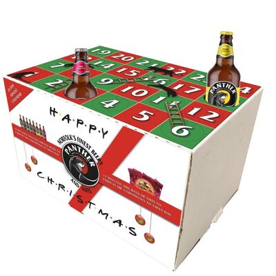 Calendario dell'Avvento con birra e noci