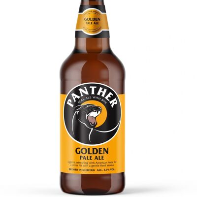 Golden Panther Pale Ale Bier – 500 ml Flasche x 12