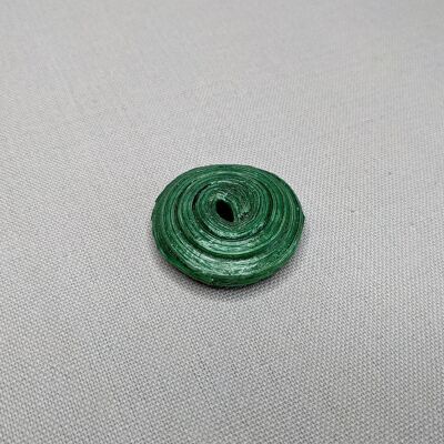 Pendentif perle déco chic en papier recyclé "Barbara" - vert - sans ruban