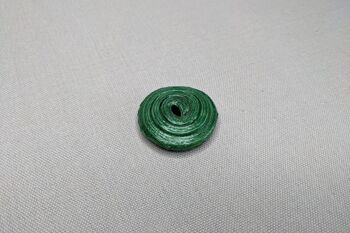 Pendentif perle déco chic en papier recyclé "Barbara" - vert - sans ruban 1