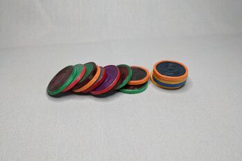 Pièces de jeu / pièces de bricolage en papier recyclé "Zimba" 3