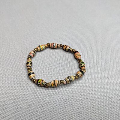 Bracciale per bambini sostenibile realizzato con perline di carta "LIRA" - colorato