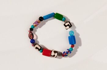 Bracelet en perles de verre colorées Fairtrade "Maiduguri" 4