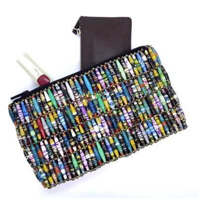 Handbag made of paper beads "Colorful"