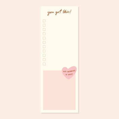 You Got This Long Checklist Desk Pad