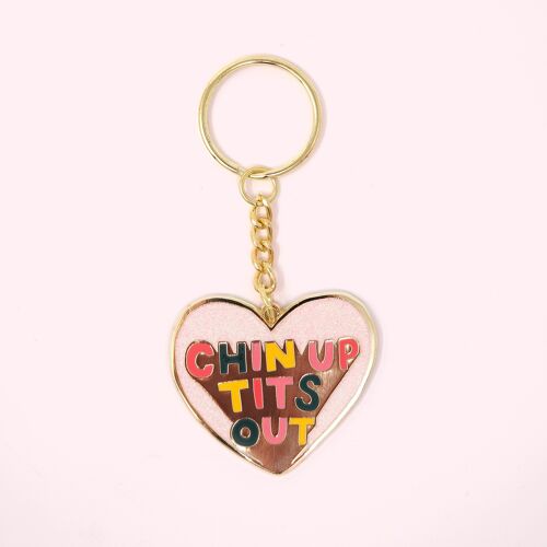 Chin Up Tits Out Keyring