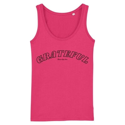 Grateful Vest Top - Himbeere