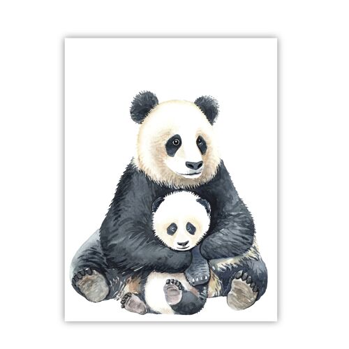 Poster Panda and baby