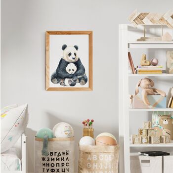 Affiche Panda et bébé 2