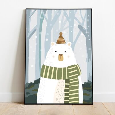Forest Bear - Poster A3