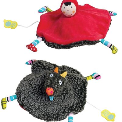 Musical soft toy chaperon / Wolf double-sided hide and seek, without battery melody: AQUARIUS from the movie HAIR.