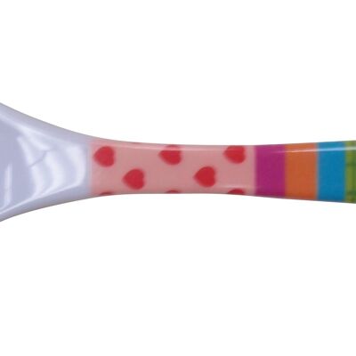 Baby melamine spoon. Length 10.5cm. Machine washable. Red riding hood collection