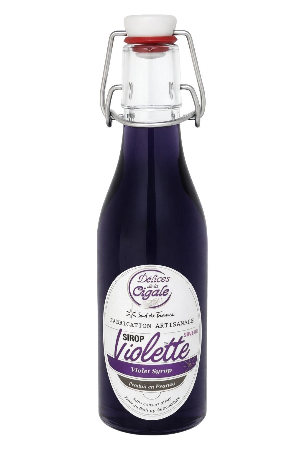 Artisanal Violet Flavored Syrup 25 cl - Silver Medalist 2025-2026