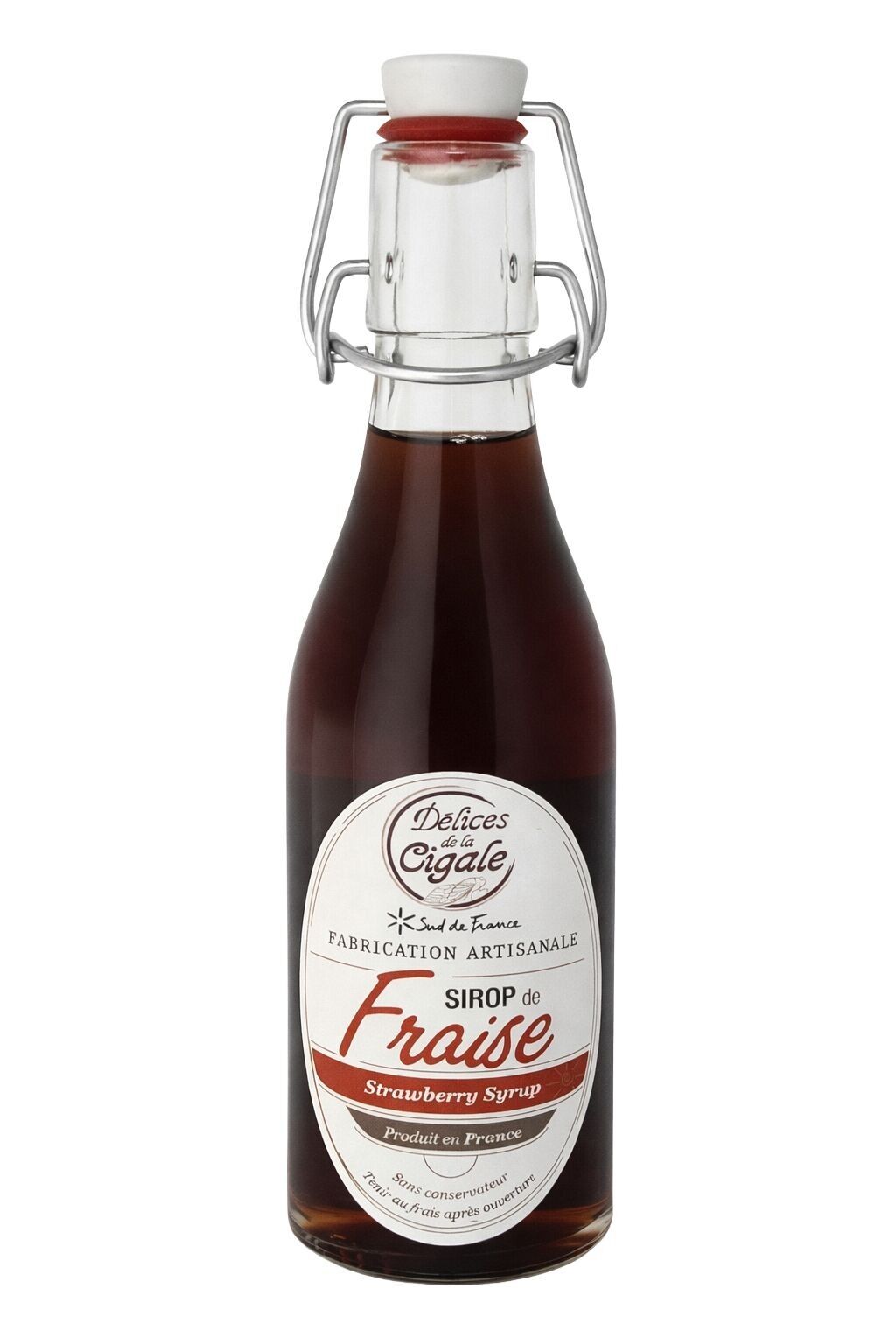 Artisanal Strawberry Syrup 25 cl - Made in the South of France