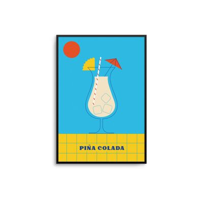 Pina Colada Cocktail-Kunstdruck