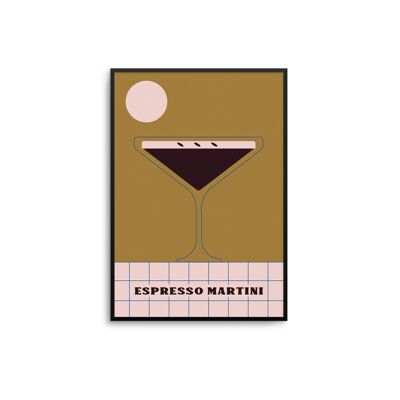 Espresso-Martini-Cocktail-Kunstdruck