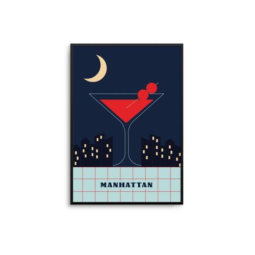Manhattan Cocktail Art Print
