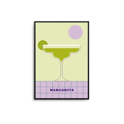 Margarita-Cocktail-Kunstdruck