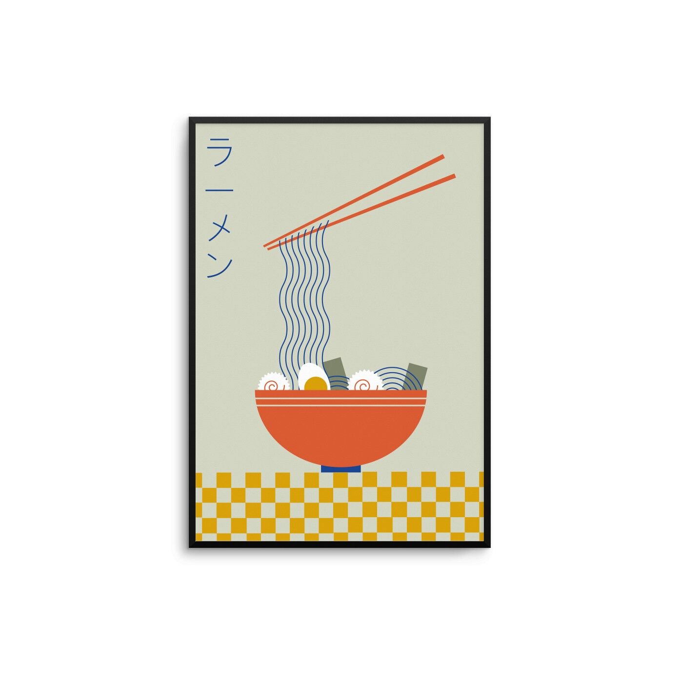 Comida ramen Lámina artística
