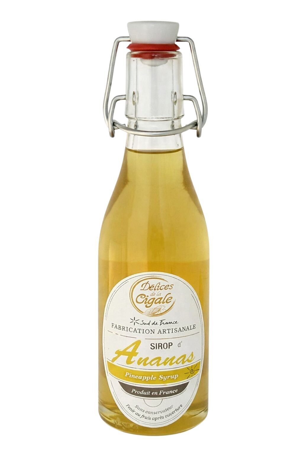 Artisanal Pineapple Syrup 25 cl - Made in the South of France