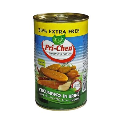Pickled Cucumbers in Brine by " Pri Chen" (7-9) - 670gr