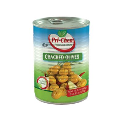 Cracked Green Olives by "Pri-Chen" - 560gr