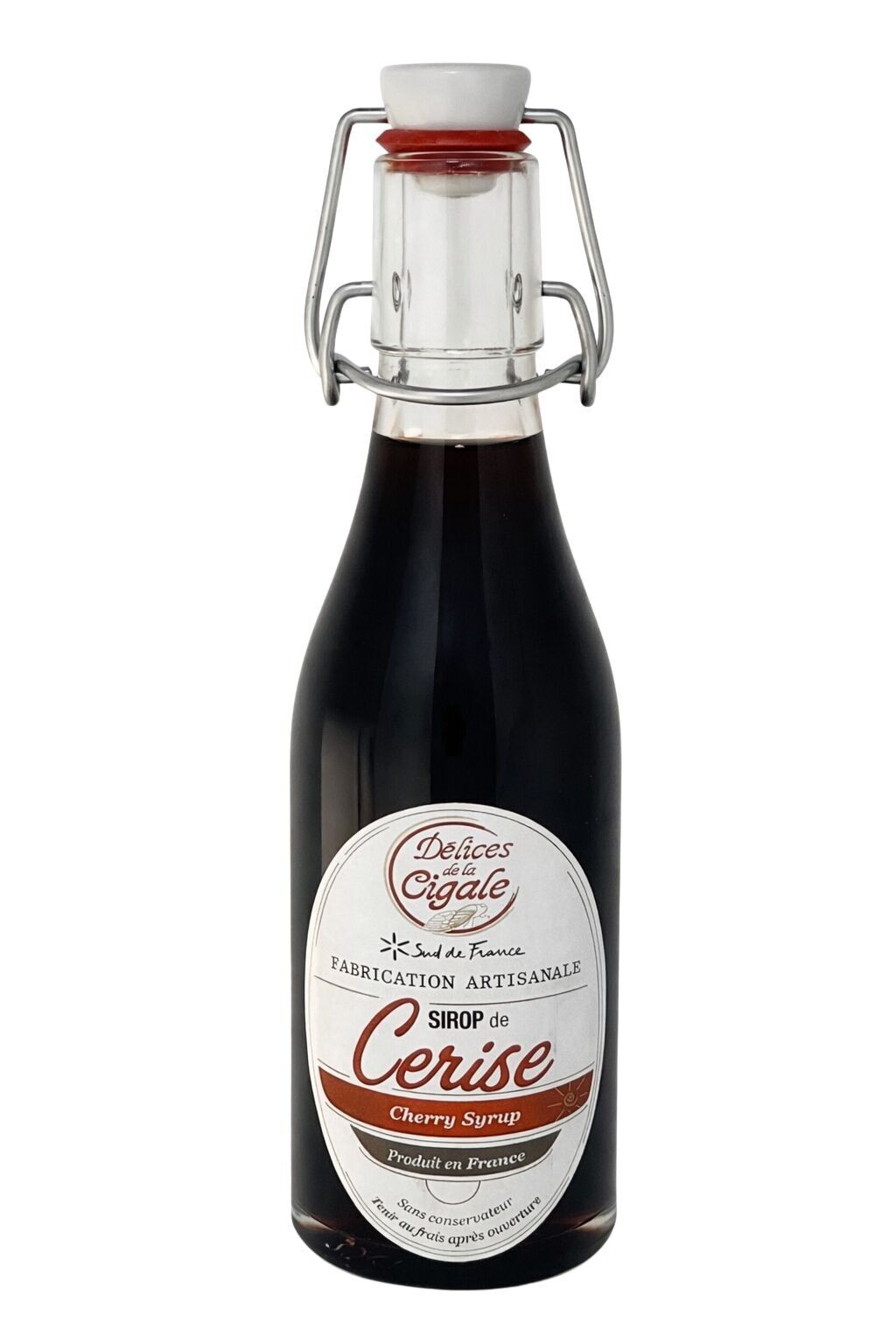Artisanal Cherry Syrup 25 cl - Made in the South of France