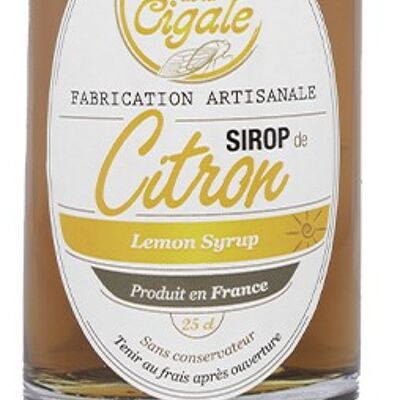 Artisanal Lemon Syrup 25 cl