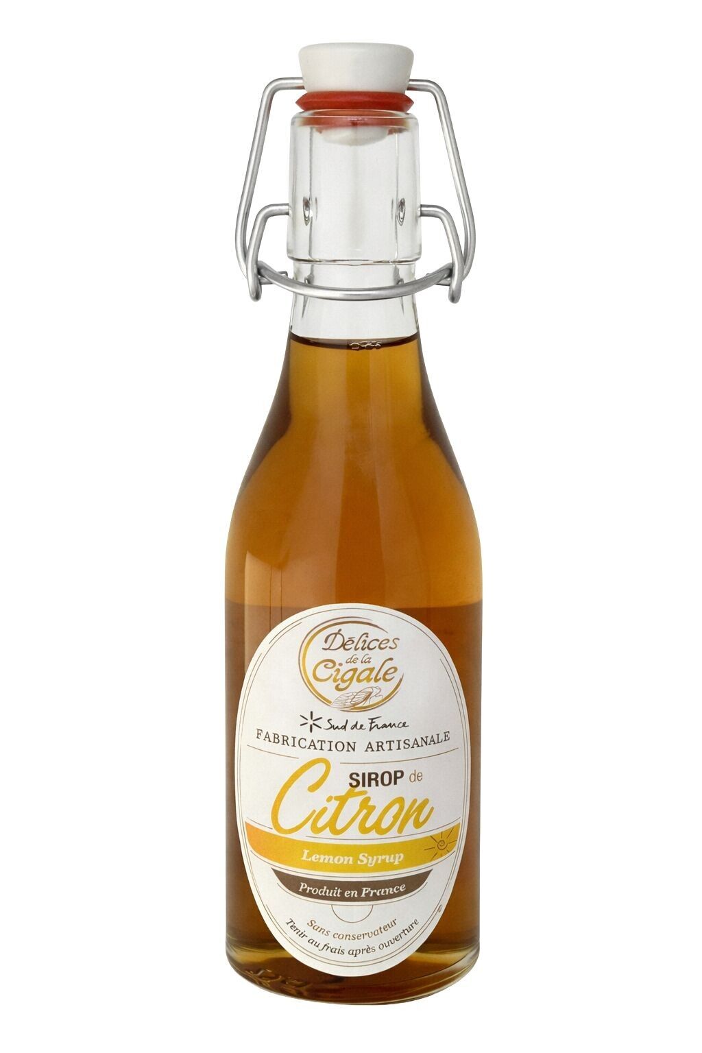 Artisanal Lemon Syrup 25 cl - Made in the South of France