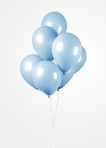 25 Ballons 12" bleu clair 3