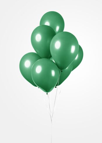 25 Ballons 12" vert foncé 3