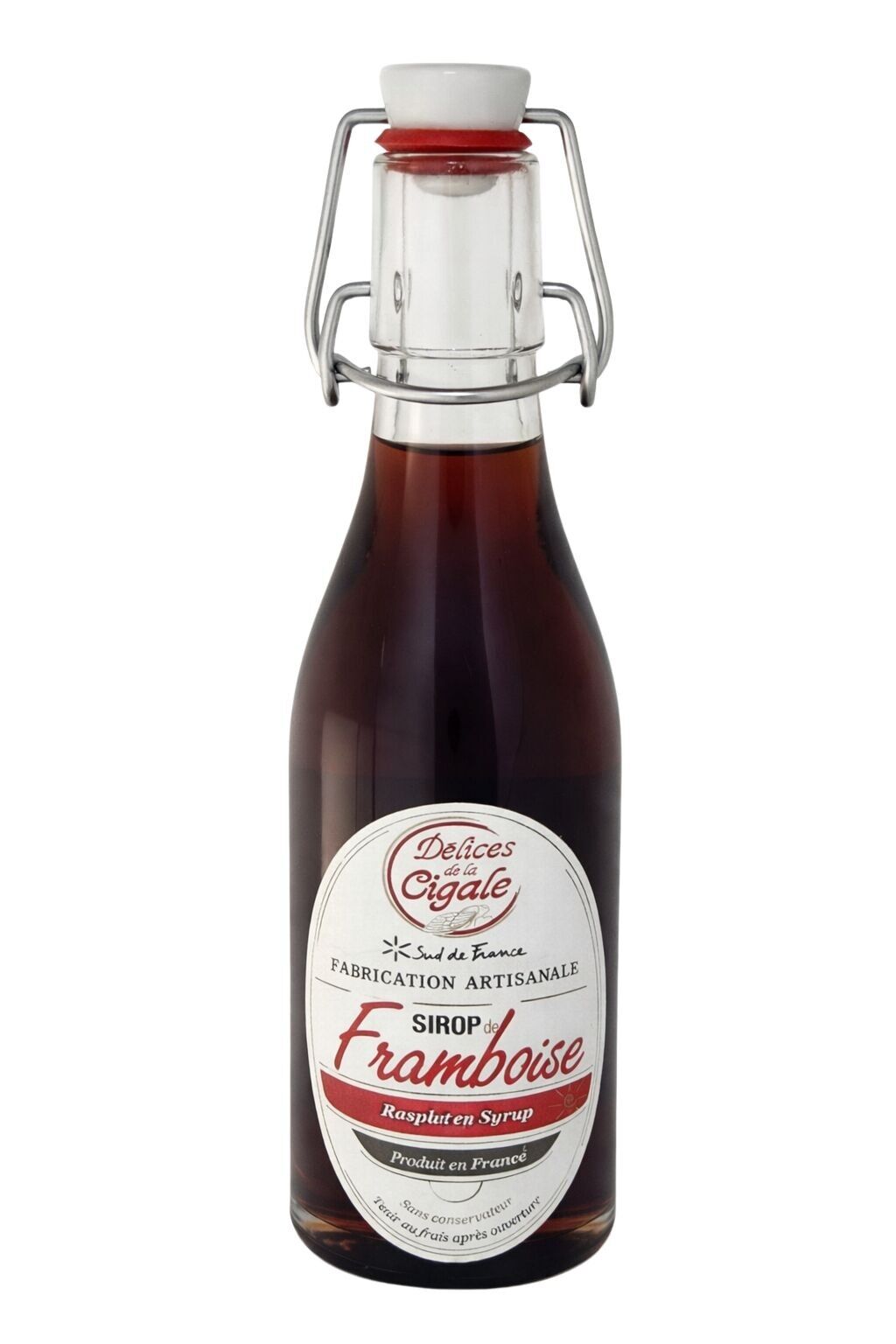 Artisanal Raspberry Syrup 25 cl - Gold Medal Winner 2025-2026