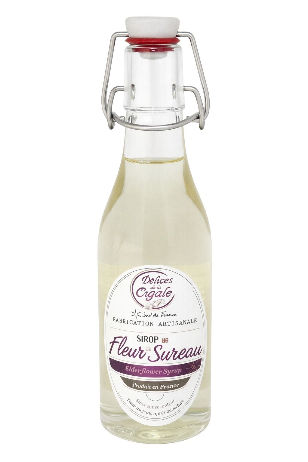 Artisanal Elderflower Syrup 25 cl - Made in the South of France