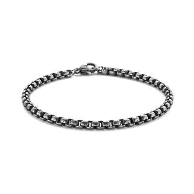 Bracelet chaîne bloc 4mm ips vintage 20cm - 7FB-0549