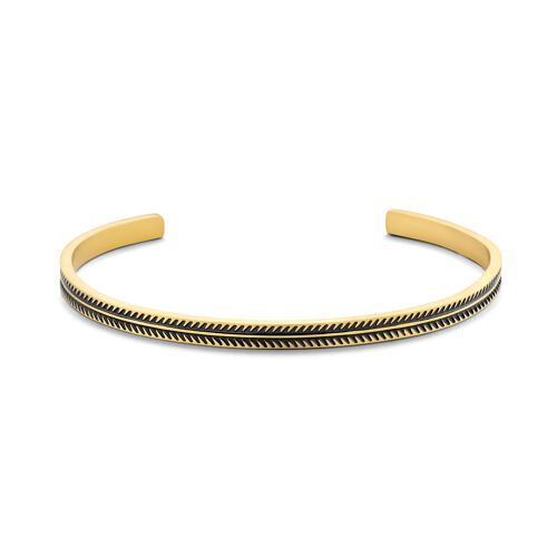 Bangle with black pattern ipg 62*51mm - 7FB-0564