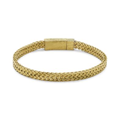 Bracciale a catena in acciaio look vintage IPG 20cm - 7FB-0579