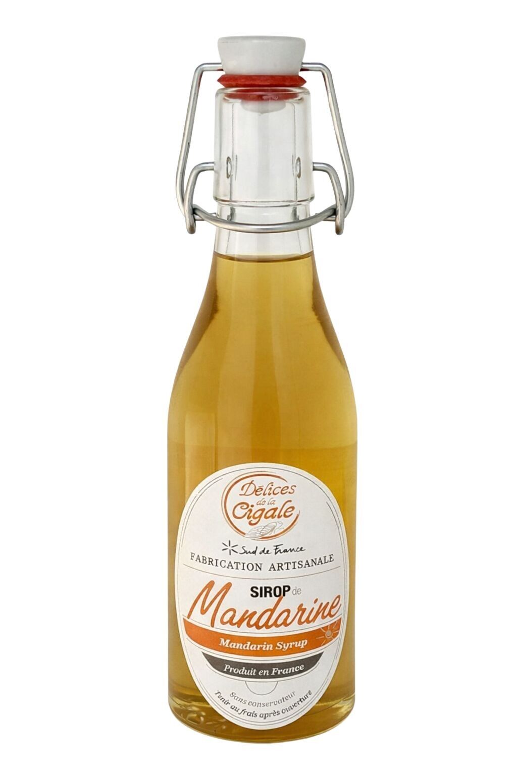 Artisanal Mandarin Syrup 25 cl - Made in the South of France