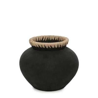 Le Vase Styly - Noir Naturel - M