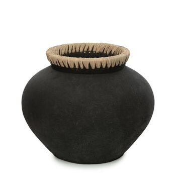 Le Vase Styly - Noir Naturel - L 1