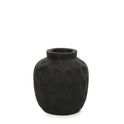 Die trendige Vase - Schwarz - S