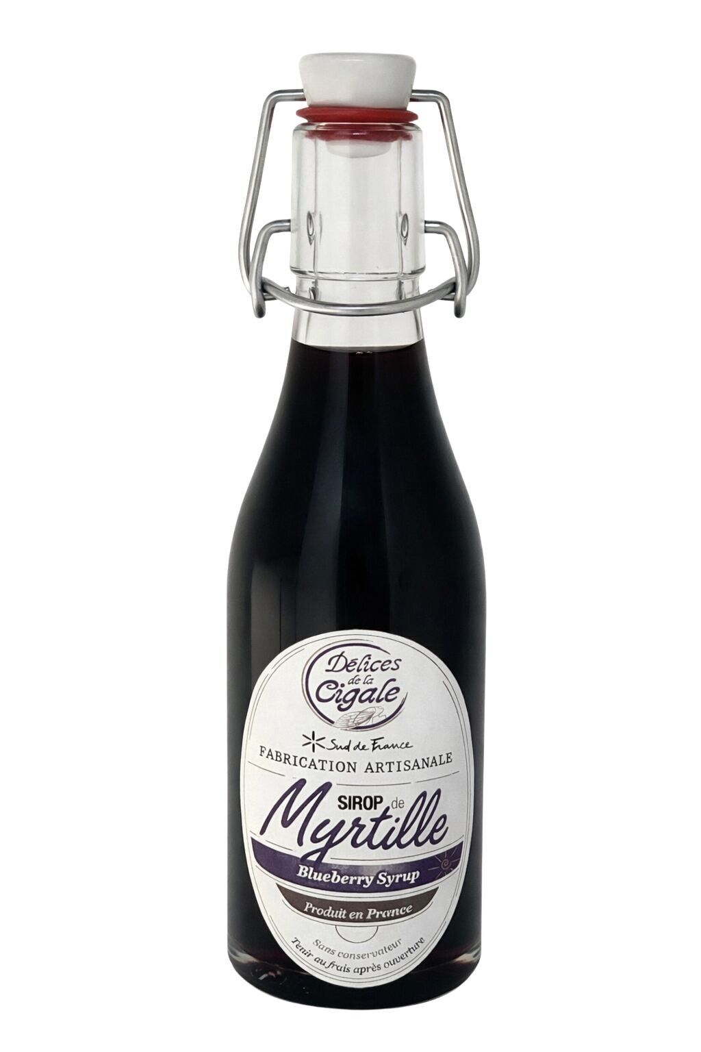 Artisanal Blueberry Syrup 25 cl - Made in the South of France