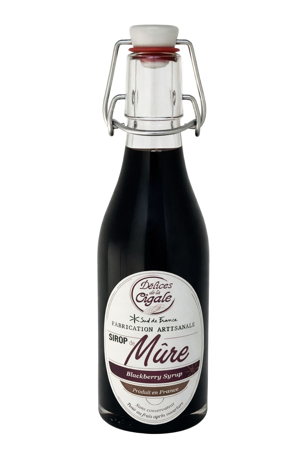 Artisanal Blackberry Syrup 25 cl - Made in the South of France