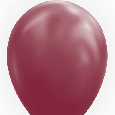 25 Balloons 12" burgundy