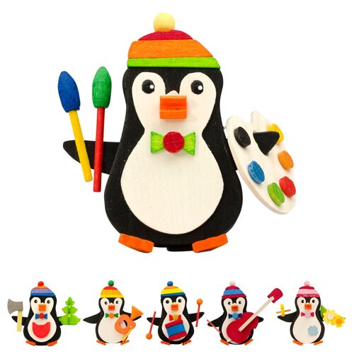 Pinguin als Baumschmuck -6 verschiedene Motive-