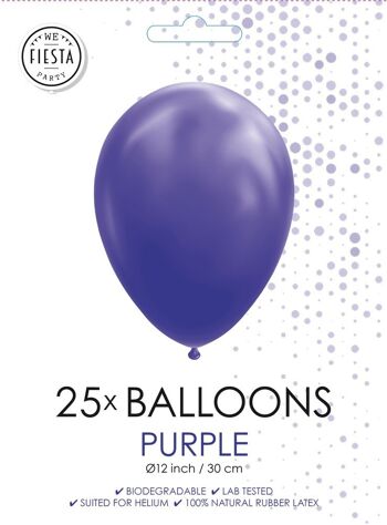 25 Ballons 12" violet 2