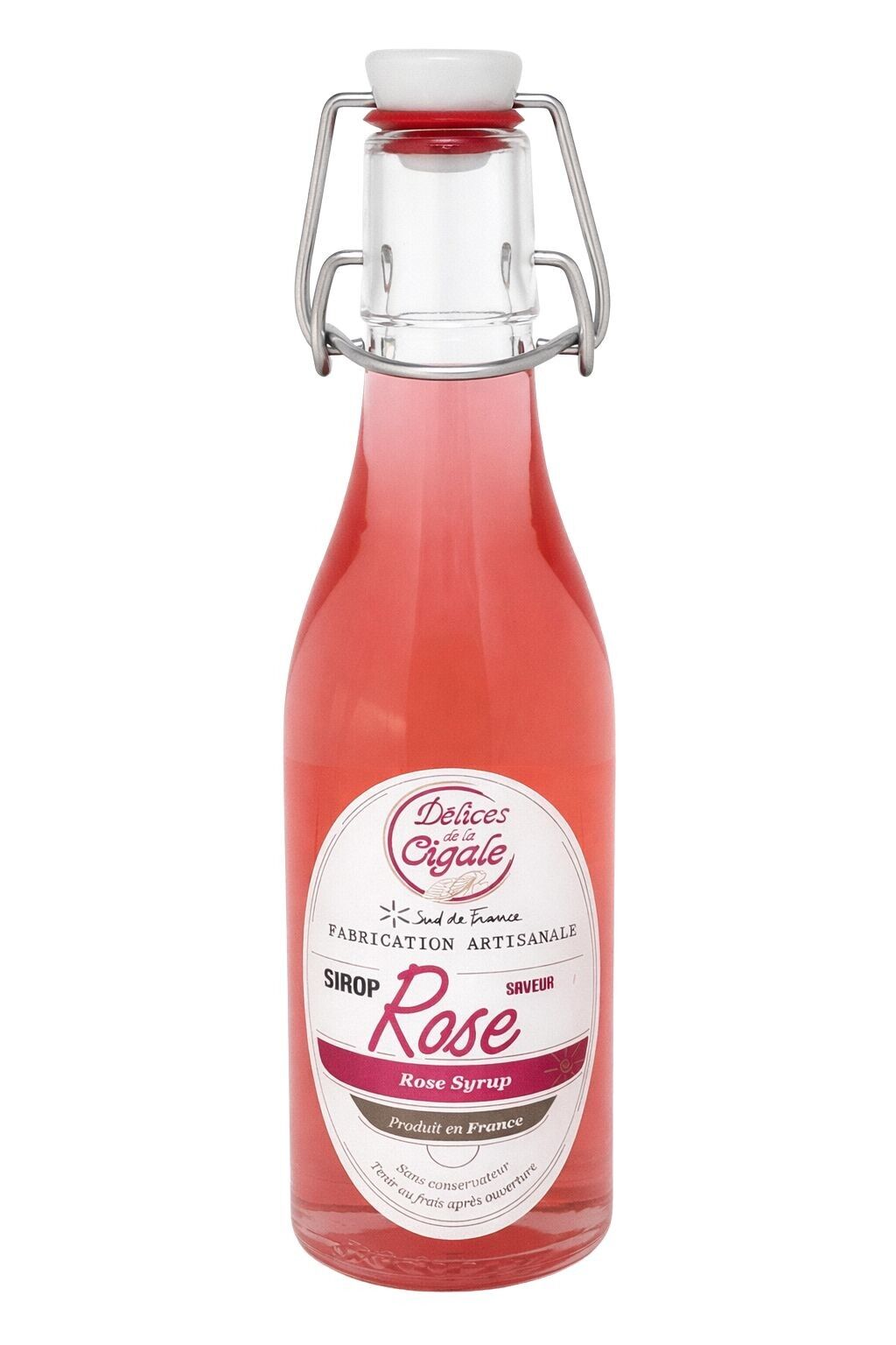 Artisanal Rose Syrup 25 cl - Made in the South of France