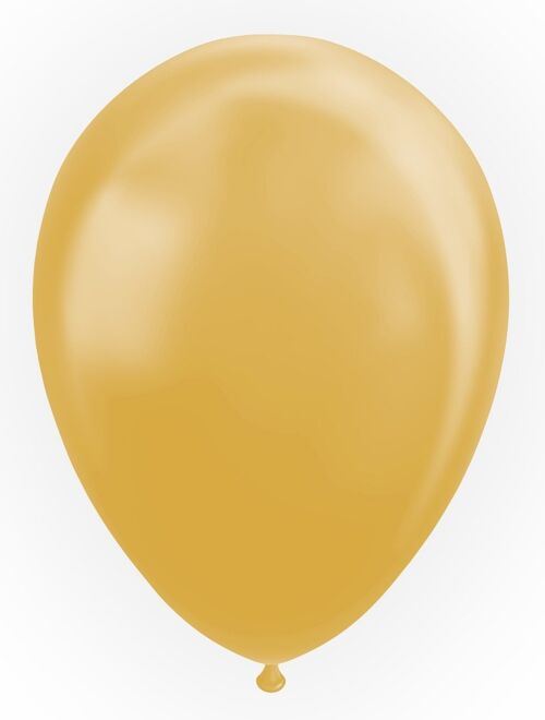 25 Balloons 12" metallic gold